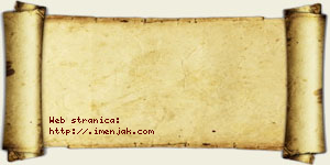 Andjelina Stamenčić vizit kartica